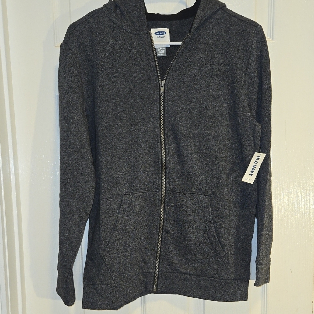 Old Navy Charcoal Zip-Up Hoodie